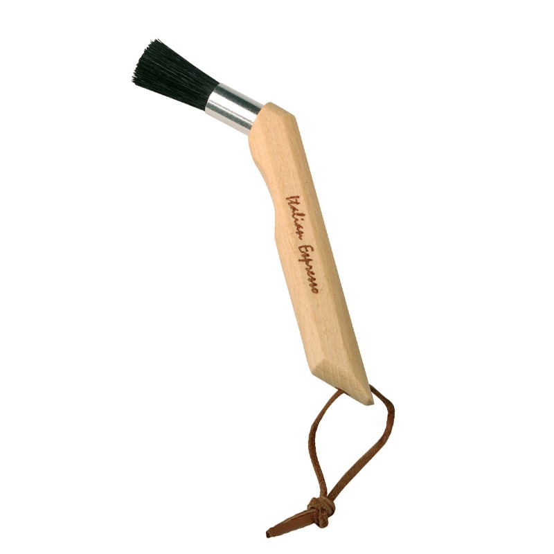 Angled wooden brush