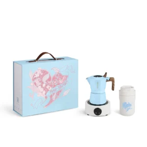 MHW‑3BOMBER Flipped Moka Pot Gift Box – Premium Coffee Set